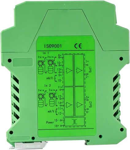 1PCS Analog Signal Isolator 4-20mA 1 in 1 Out 0-10V to 4-20mA Signal Isolator DC24V Signal Converter Isolator(1 Input 2 Output,0-10V Out_DC24V Power Supply_4-20MA in) in Saudi Arabia