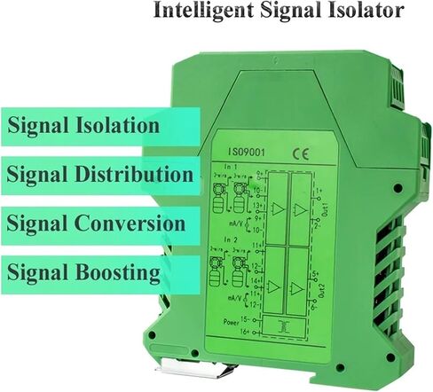 1PCS Analog Signal Isolator 4-20mA 1 in 1 Out 0-10V to 4-20mA Signal Isolator DC24V Signal Converter Isolator(1 Input 2 Output,0-10V Out_DC24V Power Supply_4-20MA in) in Saudi Arabia