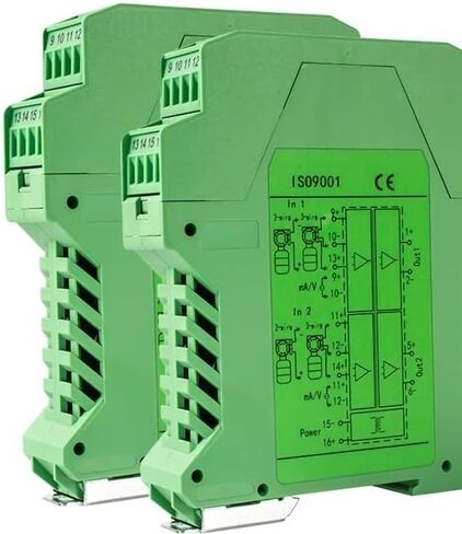 1PCS Analog Signal Isolator 4-20mA 1 in 1 Out 0-10V to 4-20mA Signal Isolator DC24V Signal Converter Isolator(1 Input 2 Output,0-10V Out_DC24V Power Supply_4-20MA in) in Saudi Arabia