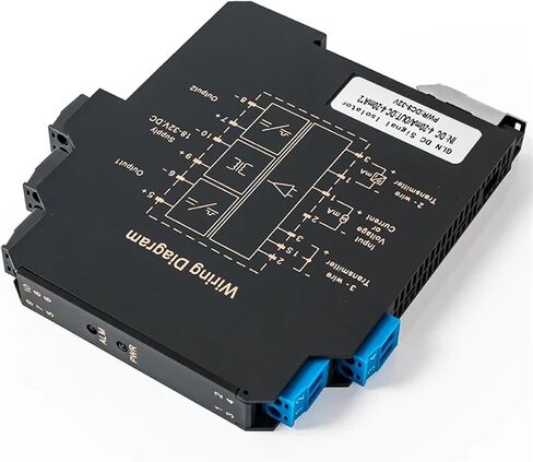 MNEXQML 1PCS 0-10V Signal Isolator 4-20mA to 0-5V 1-5V Signal Converter 1 in 1 Out 2 in 2 Out 0-10V 0-5V 4-20mA Analog Signal I(1in1out,Output 0-10V_Input 1-5V_DC24V) in Saudi Arabia