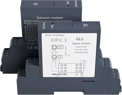 1PCS GLC Pluggable 4-20mA Signal Isolator 0-10V 0-5V Current Voltage Converter Signal Transmitter 4-20mA to 4-20mA(1 Input 2 Output,0-10MA Input_DC24V Power Supply_0-10MA Output) in Saudi Arabia