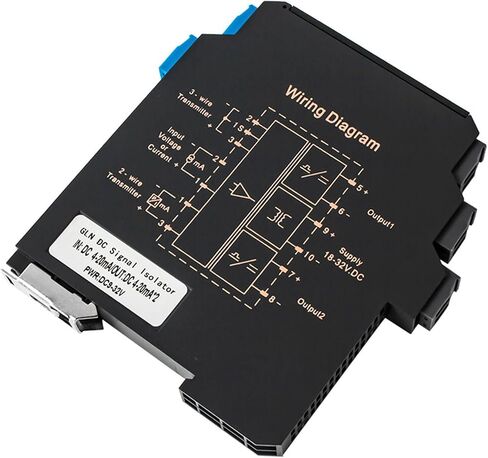 1PCS DC4-20mA Analog Signal Isolator Converter Signal Splitter 4-20ma 0-10V 0-5V Output Transmitter DC24V Power Supply(1 Input 1 Output,4-20MA in_DC24V Power Supply_1-5V Output) in Saudi Arabia