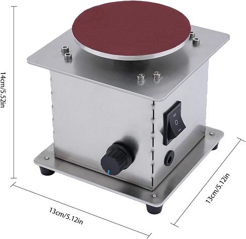 4" Mini Disc Sander & Bench Grinder - 200W 6000RPM Electric Sanding Machine w/Variable Speed & Reverse Function, for Wood/Metal/Stone (Silver) in Saudi Arabia