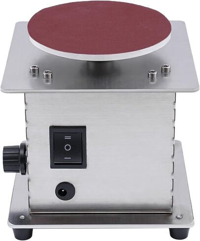 4" Mini Disc Sander & Bench Grinder - 200W 6000RPM Electric Sanding Machine w/Variable Speed & Reverse Function, for Wood/Metal/Stone (Silver) in Saudi Arabia
