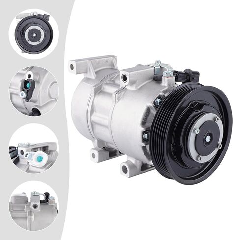 ضاغط A/C مع القابض لعام 2012-2016 Hyundai Accent 1.6L & 2012-2015 KIA RIO 1.6L ، CO 20765C 977011R100 Replacement ، 12V R134A in Saudi Arabia
