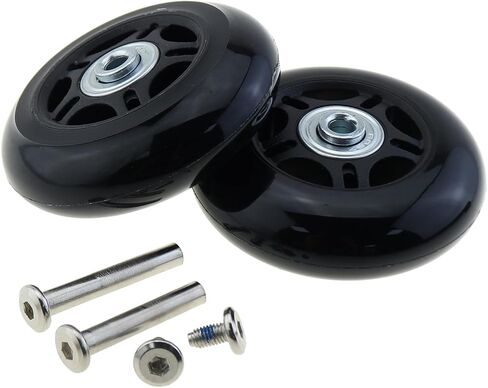 DGZZI 1 Pair Luggage Suitcase Replacement Wheels Rubber Swivel Caster Bearing Repair Kit Scooters Equipment Component 75x24mm in Saudi Arabia