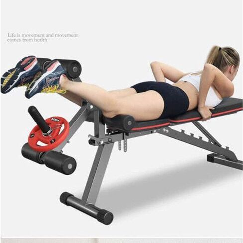 Weight Bench, Dumbbell Bench Standard Weight Benches Home Folding Fitness Chair Bench Press Sit-up Board Indoor Fitness Chair Bearing Weight 300KG Weight Lifting in Saudi Arabia