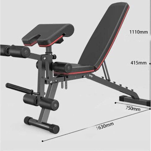 Weight Bench, Dumbbell Bench Standard Weight Benches Home Folding Fitness Chair Bench Press Sit-up Board Indoor Fitness Chair Bearing Weight 300KG Weight Lifting in Saudi Arabia