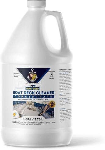 Captain Don's Non-Skid Boat Deck Cleaner Concentrate, 1 Gallon – Makes 4 Gallons – Citrus + Oxygenated Formula – Removes Dirt, Grease, & Stains – Essential Boat Cleaning Supplies in Saudi Arabia