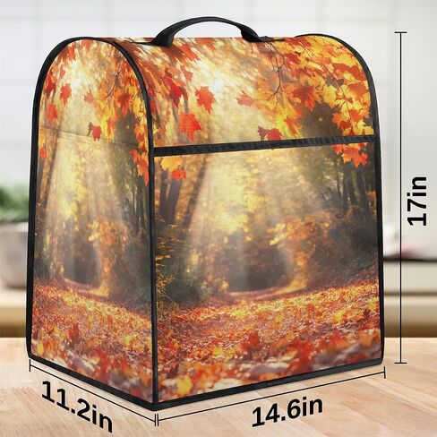 Autumn Fall Forests Trees Kitchen Aid Mixer Cover Compatible with 6-8 Quarts Stand Mixer Dust Cover with Zipper Pocket Kitchen Aid Mixer Accessories Kitchen Appliance Organizer Bag in Saudi Arabia