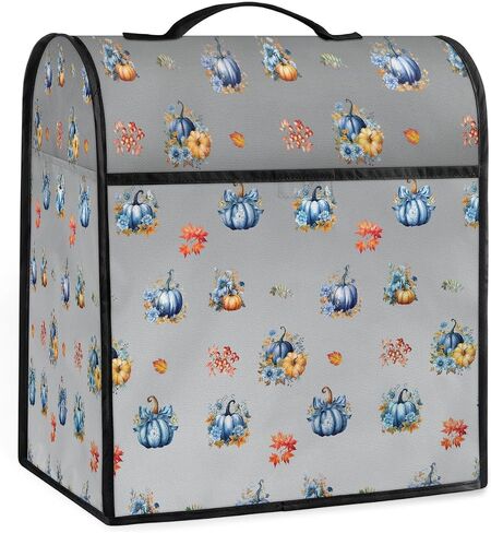 Autumnpumpkins Fall Blue Kitchen Aid Mixer Cover Compatible with 6-8 Quarts Stand Mixer Dust Cover with Zipper Pocket Kitchen Aid Mixer Accessories Kitchen Appliance Organizer Bag in Saudi Arabia