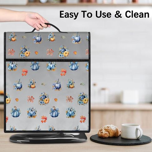 Autumnpumpkins Fall Blue Kitchen Aid Mixer Cover Compatible with 6-8 Quarts Stand Mixer Dust Cover with Zipper Pocket Kitchen Aid Mixer Accessories Kitchen Appliance Organizer Bag in Saudi Arabia
