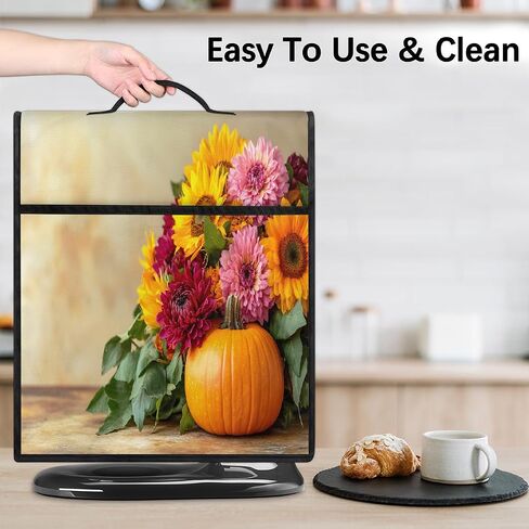 Autumn Fall Pumpkins Decor 1 Kitchen Aid Mixer Cover Compatible with 6-8 Quarts Stand Mixer Dust Cover with Zipper Pocket Kitchen Aid Mixer Accessories Kitchen Appliance Organizer Bag in Saudi Arabia