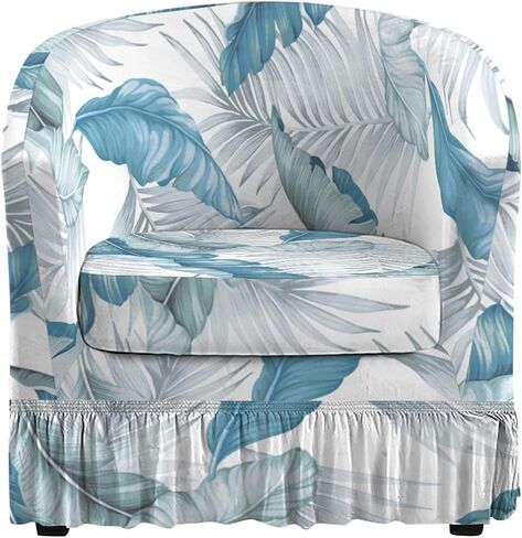 2 قطعة نادي كرسي Slipcover امتداد كرسي كرسي برميل الأذرع يغطي أغطية كرسي ناعم قابلة للغسل أغطية أغطية أغطية كرسي غرفة المعيشة in Kuwait