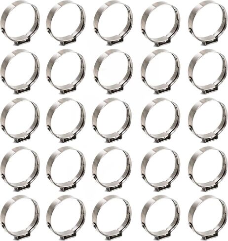 50pcs 1 "Clamps PEX ، 304 حلقات مشبك PEX الفولاذ المقاوم للصدأ لتوصيل أنابيب PEX (1") in Saudi Arabia