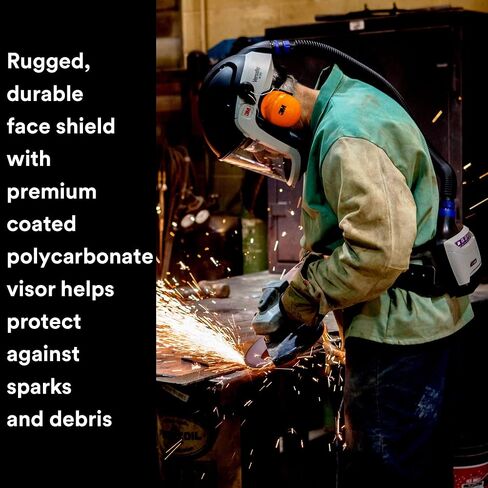 3M PAPR Respirator, Versaflo Powered Air Purifying Respirator Kit, TR-600-HIK, Heavy Industry, All-in-One Respiratory Protection, Easy to Use, High Capacity Battery, Metalwork, Grinding in Saudi Arabia