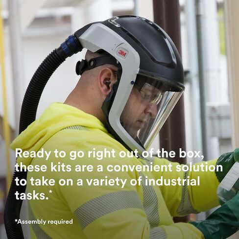 3M PAPR Respirator, Versaflo Powered Air Purifying Respirator Kit, TR-600-HIK, Heavy Industry, All-in-One Respiratory Protection, Easy to Use, High Capacity Battery, Metalwork, Grinding in Saudi Arabia