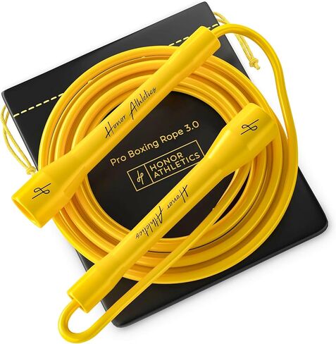 Honor Athletics | Pro Boxing Rope 3.0 | 5.3mm Jump Rope Indoor/Outdoor Adjustable For Boxing | Ultra-Durable, Non-Kinking TPU-PVC blend/Unbreakable Handles | Adjustable | Skipping Rope in Saudi Arabia