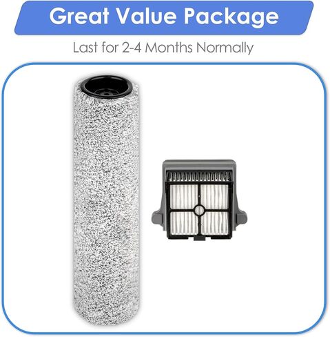 【Version 2, Detachable】(2 Pack) S7 Pro Brush Rollers and HEPA Filters Compatible With Tineco Floor One S7 Pro, Floor One S6 Wet Dry Vacuum Cleaner (Excluding Handle) in Saudi Arabia