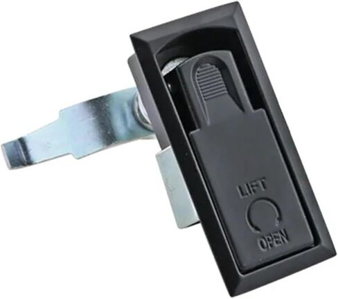 304 Stainless Steel Press and Rotate Flat Lock for Industrial Equipment Cabinet Door Lock 1Pcs(Zinc Alloy Black) in Saudi Arabia
