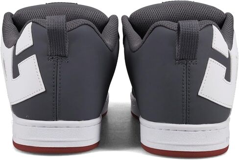 DC Men's Court Graffik Skate Shoe ، رمادي/أبيض in Saudi Arabia