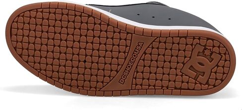 DC Men's Court Graffik Skate Shoe ، رمادي/أبيض in Saudi Arabia