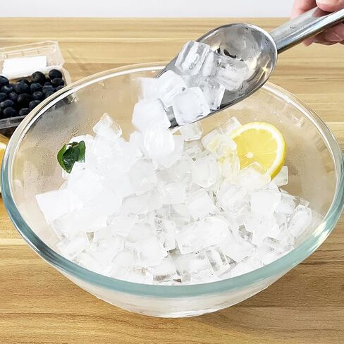 Metal Ice Scoop 3 Oz, Small Stainless Steel Ice scooper for Ice Maker Ice Bucket Kitchen Freezer Bar Party Wedding, Multipurpose for Popcorn Scoop,Flour Scoop,Dog Food Scoop (3 OZ, Rainbow) in Saudi Arabia