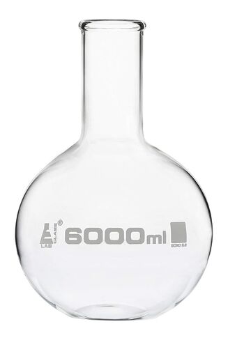 Eisco - 6000 مل قارورة غليان مسطحة أسفل الزجاج البورسليت الرقبة الضيقة in Saudi Arabia