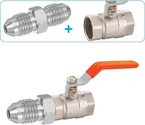 PATIKIL Hex Reducing Nipple Connectors Pipe Adapter 7/16" Male 74° Flare JIC x 7/16" Male 74° Flare JIC Straight Adapter, Pipe Fitting Reducer Plated Steel Hydraulic Nipple Fitting in Saudi Arabia