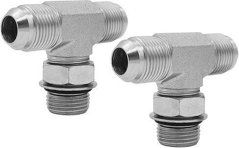 (2 pack) 6803-06-06-06-NWO محول هيدروليكي مناسب 9/16 "-18UNF ذكر JIC 37 ° × 9/16" -18UNF MALE JIC 37 ° × 9/16 "-18UNF MALE MALE RING TEE BOSS in Saudi Arabia