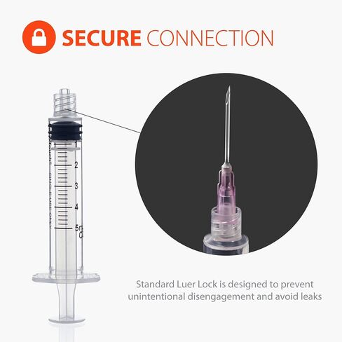 Easy Touch 60cc/ ML Luer-Lock Syringe Barrels Slip Tip, 40 pack in Saudi Arabia