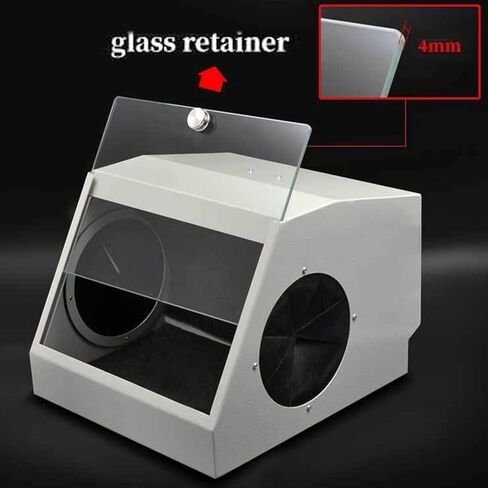 صندوق غبار مختبر الأسنان ، صندوق تلميع طحن المختبر ، مع ضوء LED ، لوحة مرشح قابلة للإزالة ، التجنيب الزجاجي ، العادم المزدوج ، تقليل أضرار الغبار للأطباء in Kuwait