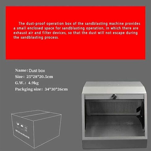 صندوق غبار مختبر الأسنان ، صندوق تلميع طحن المختبر ، مع ضوء LED ، لوحة مرشح قابلة للإزالة ، التجنيب الزجاجي ، العادم المزدوج ، تقليل أضرار الغبار للأطباء in Kuwait