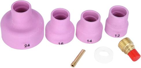 KIMISS Ceramic Sandblast Nozzle Set - Alumina Sand Blasting Nozzle Cups for WP-9/20 Welding Torch, High Efficiency Industrial Ceramic, Multiple for Versatile Use in Saudi Arabia