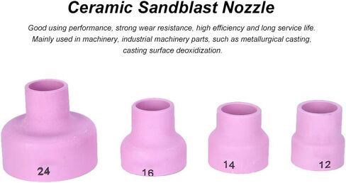 KIMISS Ceramic Sandblast Nozzle Set - Alumina Sand Blasting Nozzle Cups for WP-9/20 Welding Torch, High Efficiency Industrial Ceramic, Multiple for Versatile Use in Saudi Arabia