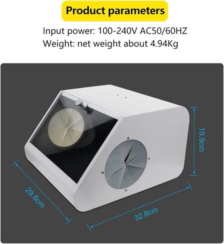 علبة مقاومة للغبار الرملية السفلية ، مربع فراغ مجمع الغبار الرملي المختبر ، مع جهاز الضوء والمرشح ، حرس زجاجي مقسى ، لامتصاص الغبار الرملي in Kuwait