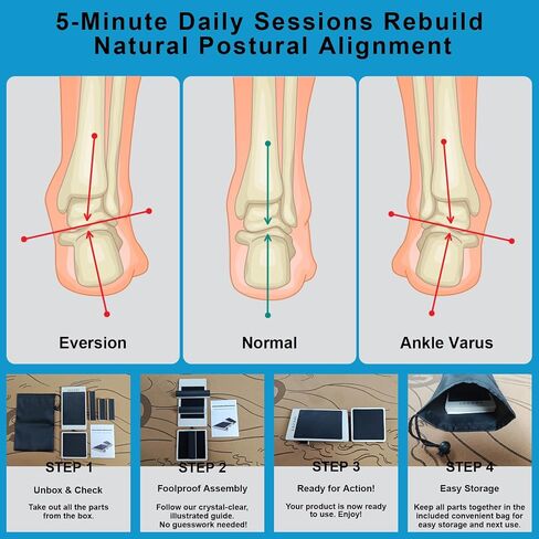 Foot Footsener ولوحة توازن الساق الفردية لاستقرار الكاحل ، والتهاب اللفافة الأخمصية واستعادة التواء | في المنزل العلاج الطبيعي ومصحح الموقف in Saudi Arabia
