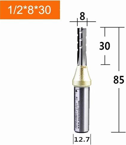 RU Arden 3 Flutes TCT Straight Router Bit 3F Cutting CNC Milling Cutter Carbide Cutter for Wood MDF Multilayer Particle Board(4mm) in Saudi Arabia