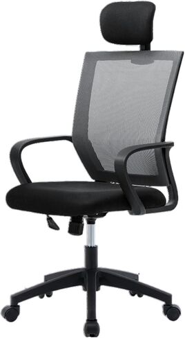 Office Chair Ergonomic Office Chair Adjustable Desk Chair High Voltage Mesh Desk Chair with Headrest and Armrests - Swivel PC for Home Home Office Desk Chairs in Saudi Arabia