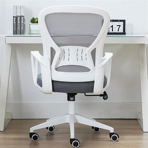Office Chair Ergonomic Office Chair Desk Chair Mesh PC Chair with Lumbar Support Arm Adjustable Swivel Rolling Task Mid Rear Executive Chair Home Office Desk Chairs(C) in Saudi Arabia
