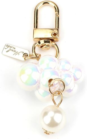Pearl Keychain, Cute Keychains for Women, Elegant Bag Charms for Purse Backpack Handbags in Saudi Arabia