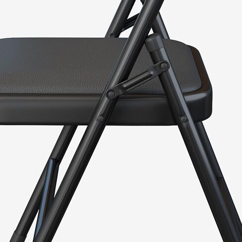 Office Chair Office Chair, Steel Frame Upholstered Premium Fabric Seat and Folding Back Chair, Double Stand, Folding Chair for Home Office Home Office Desk Chairs(A) in Saudi Arabia