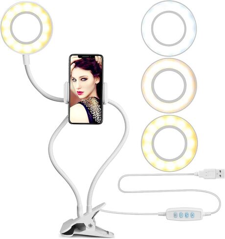 UBeesize 10X Magnifying Glass with Light and Stand, Lighted Magnifying Glasses for Close Work, Reading, Crafts, Jewelry, Sewing, Soldering, Desk Lamp with Clamp with Adjustable Brightness in Saudi Arabia