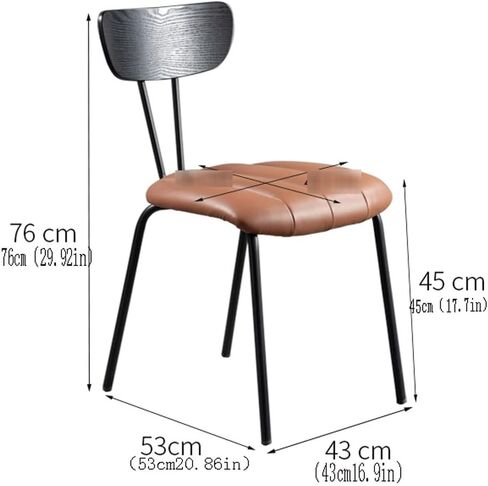 Office Chair Dining Chair Backrest Chair Restaurant Office Negotiation Armchair Suitable for Home Restaurant Cafe Office Chair Home Office Desk Chairs(A) in Saudi Arabia