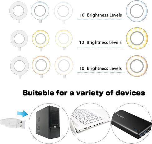 UBeesize 10X Magnifying Glass with Light and Stand, Lighted Magnifying Glasses for Close Work, Reading, Crafts, Jewelry, Sewing, Soldering, Desk Lamp with Clamp with Adjustable Brightness in Saudi Arabia