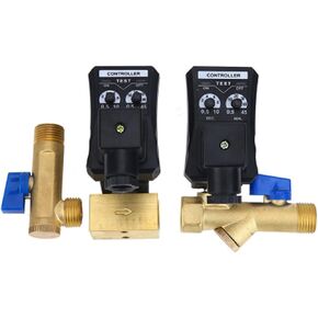 1/2 "DN15 التلقائي الصرف الإلكتروني 12V/24V DC 110V/220V AC صمام دبابات الغاز الموقت AC AC (AC220V ، OPT-B) in Kuwait