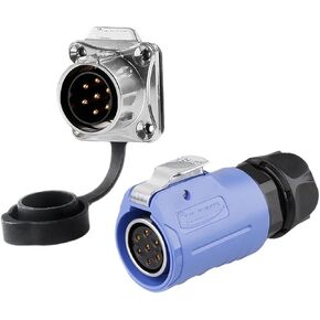 LP-20 aviation socket 7-pin four-hole flange reverse mount with fence female male connector(Flange public seat) in Kuwait