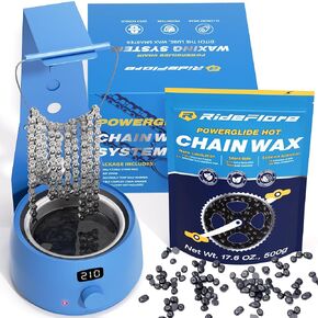 RideFlare Bicycle Chain Wax Melting System – Mess-Free, Efficient Chain Waxing Pot with Precise Temperature Control and Ultra Low Friction Chain Wax for Quiet, Clean Drivetrains in Saudi Arabia