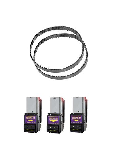 طقم حزام الفاتورة بالهرم العام الهرم - الحزام المسطح - الجزء رقم 91AA0001 (2 لكل مستقبل الفاتورة) - متوافق مع آلة الألعاب ، الجهاز الذي يعمل بالعملة المعدنية in Kuwait