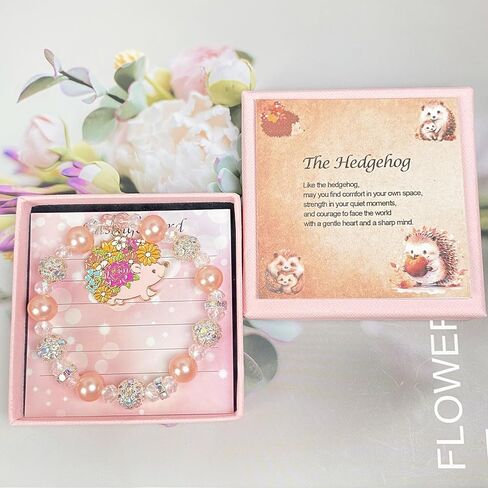 Hedgehog Gifts for Hedgehog Lovers Hedgehog Bracelet Jewelry Inspiration Gift for Women Daughter Granddaughter Birthday Gifts in Kuwait